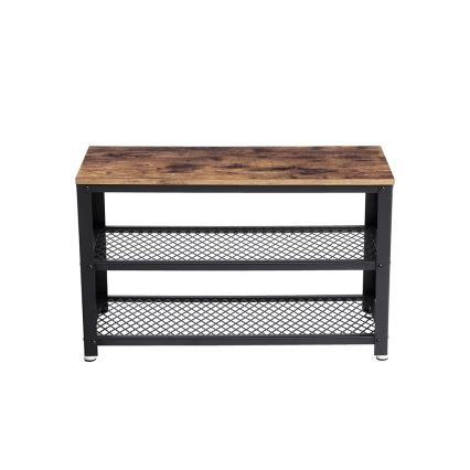 Schoenenkast DAVOR bruin/zwart