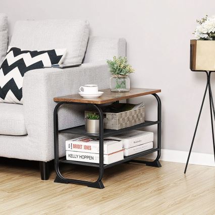 Schoenenkast DAVOR bruin/zwart