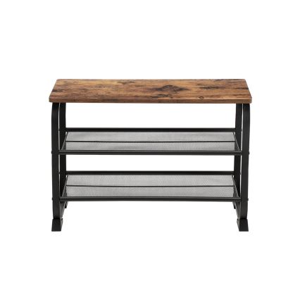 Schoenenkast DAVOR bruin/zwart