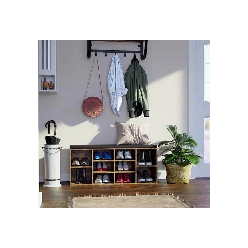Schoenenkast DAVOR in bruin