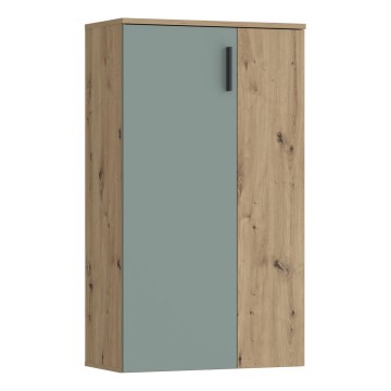 Schoenenkast ETON artisan eiken/groen
