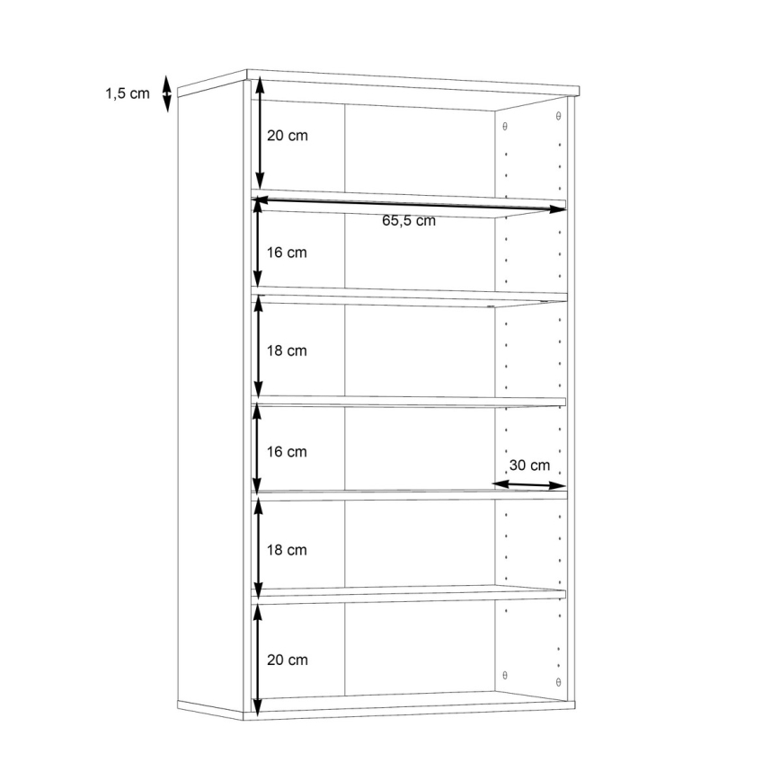 Schoenenkast ETON bruin/antraciet