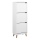 Schoenenkast met 3 lades CARLY wit