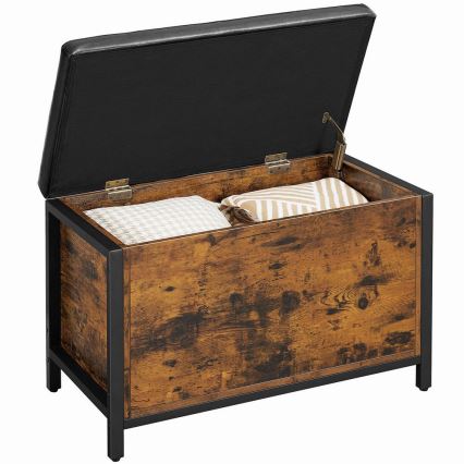 Schoenenkast VOREN bruin/zwart