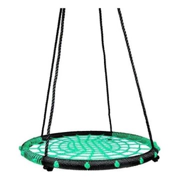 Schommel Ø 80 cm zwart/groen