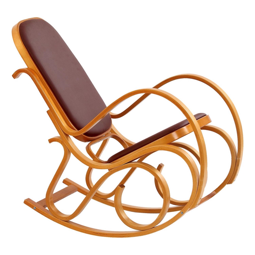 Schommelstoel MAX BIS 95x52 cm bruin
