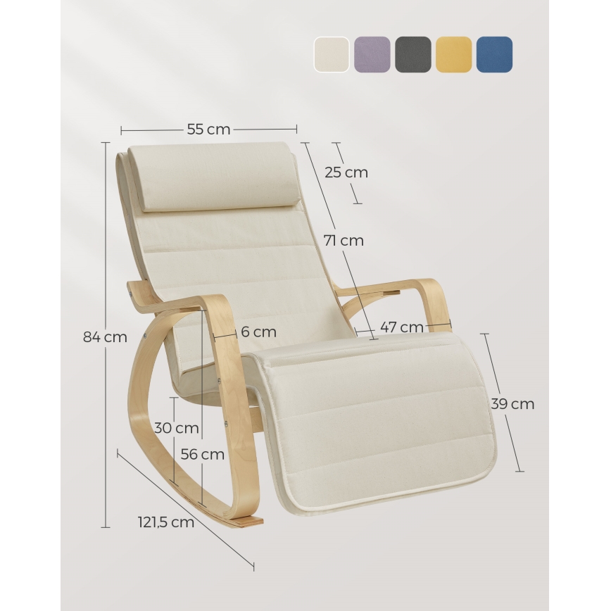 Schommelstoel RESTLY beige