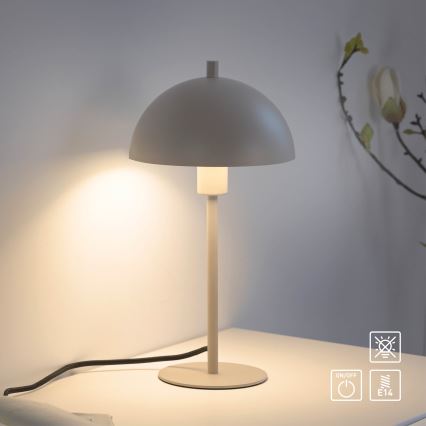 Schöner Wohnen 11726-39 - Lampe de table ALI 1xE14/15W/230V grise