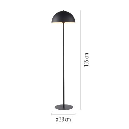 Schöner Wohnen 11727-18 - Vloerlamp ALI 1xE27/25W/230V zwart