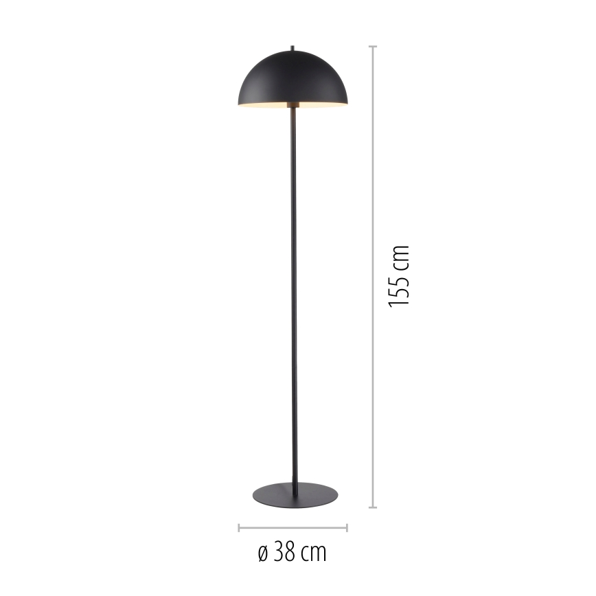 Schöner Wohnen 11727-18 - Vloerlamp ALI 1xE27/25W/230V zwart
