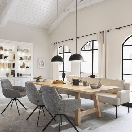 Schöner Wohnen 11728-18 - Hanglamp met kabel ALI 1xE27/25W/230V Ø 38 cm zwart