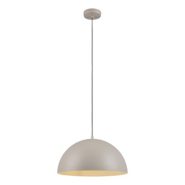 Schöner Wohnen 11728-39 - Hanglamp aan snoer ALI 1xE27/25W/230V Ø 38 cm grijs