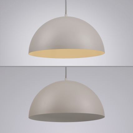 Schöner Wohnen 11728-39 - Hanglamp aan snoer ALI 1xE27/25W/230V Ø 38 cm grijs