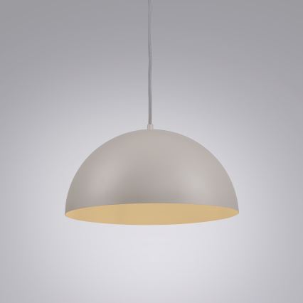 Schöner Wohnen 11728-39 - Hanglamp aan snoer ALI 1xE27/25W/230V Ø 38 cm grijs