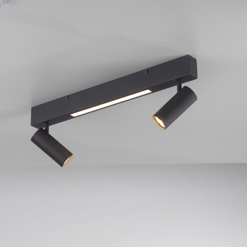 Schöner Wohnen 11793-18 - Spot LED DANTE 2xGU10/10W/230V + LED/7,2W noir