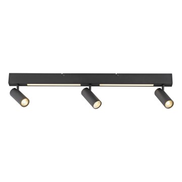 Schöner Wohnen 11794-18 - LED-spot DANTE 3xGU10/10W/230V + LED/14,4W zwart