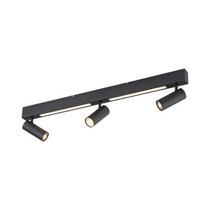 Schöner Wohnen 11794-18 - LED-spot DANTE 3xGU10/10W/230V + LED/14,4W zwart