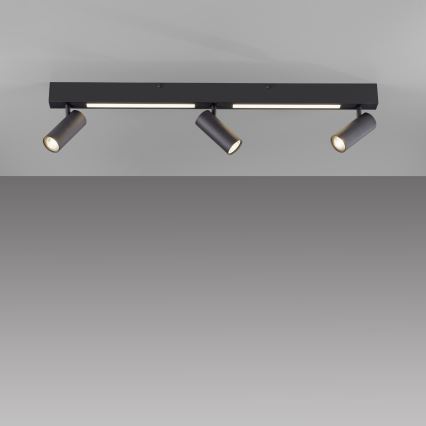 Schöner Wohnen 11794-18 - Spot LED DANTE 3xGU10/10W/230V + LED/14,4W noir