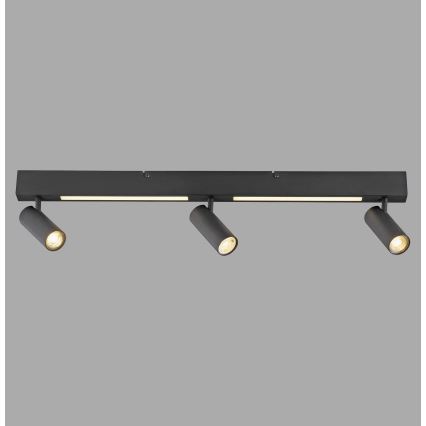 Schöner Wohnen 11794-18 - Spot LED DANTE 3xGU10/10W/230V + LED/14,4W noir