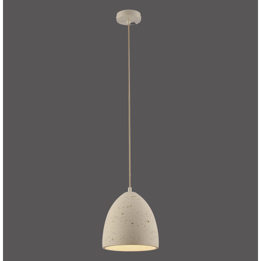 Schöner Wohnen 12540-42 - Hanglamp met kabelophanging TRAVENTA 1xE27/40W/230V Ø 21 cm beton