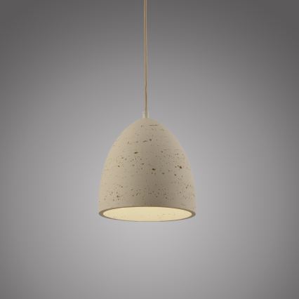 Schöner Wohnen 12540-42 - Hanglamp met kabelophanging TRAVENTA 1xE27/40W/230V Ø 21 cm beton