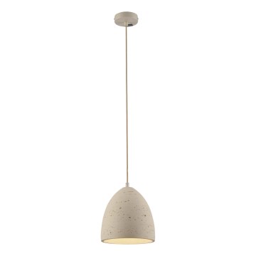 Schöner Wohnen 12540-42 - Suspension à câble TRAVENTA 1xE27/40W/230V Ø 21 cm béton