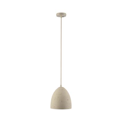 Schöner Wohnen 12540-42 - Suspension à câble TRAVENTA 1xE27/40W/230V Ø 21 cm béton