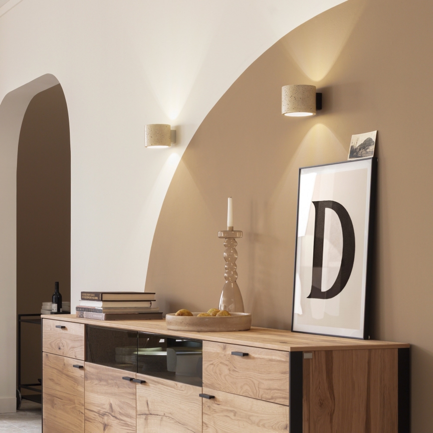 Schöner Wohnen 12542-42 - Applique murale TRAVENTA 1xG9/10W/230V béton