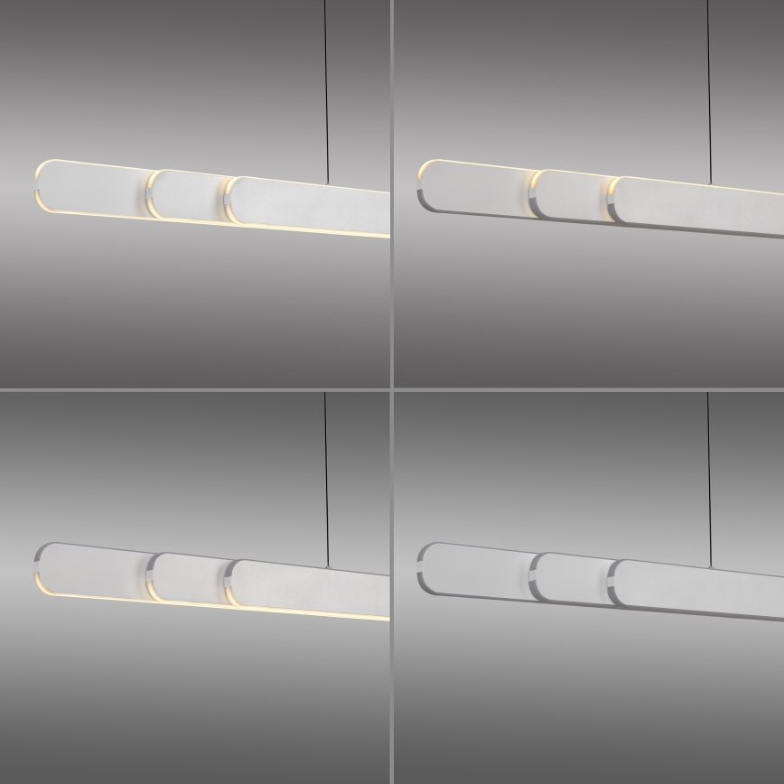 Schöner Wohnen 12577-16 - LED-dimbare hanglamp aan kabel ADRIANA ROUND 2xLED/24W/230V 2700/3000/3500/4000/5000K 160 cm wit