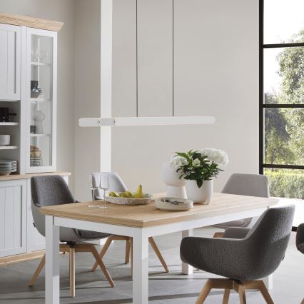 Schöner Wohnen 12577-16 - Suspension LED dimmable sur câble ADRIANA ROUND 2xLED/24W/230V 2700/3000/3500/4000/5000K blanc