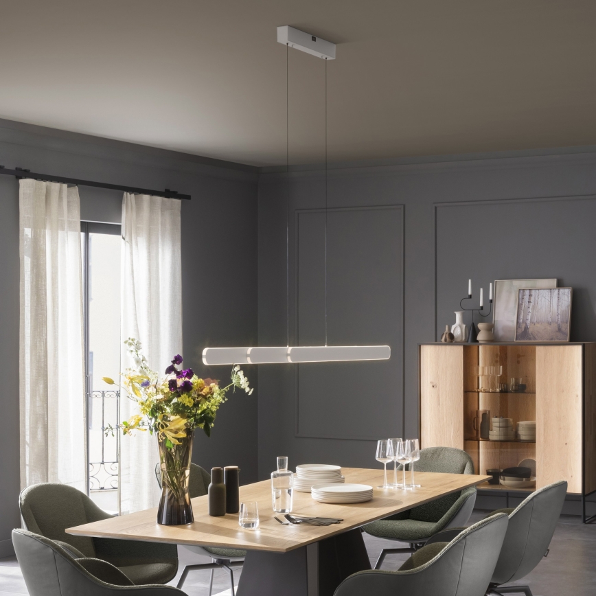 Schöner Wohnen 12577-16 - Suspension LED dimmable sur câble ADRIANA ROUND 2xLED/24W/230V 2700/3000/3500/4000/5000K blanc