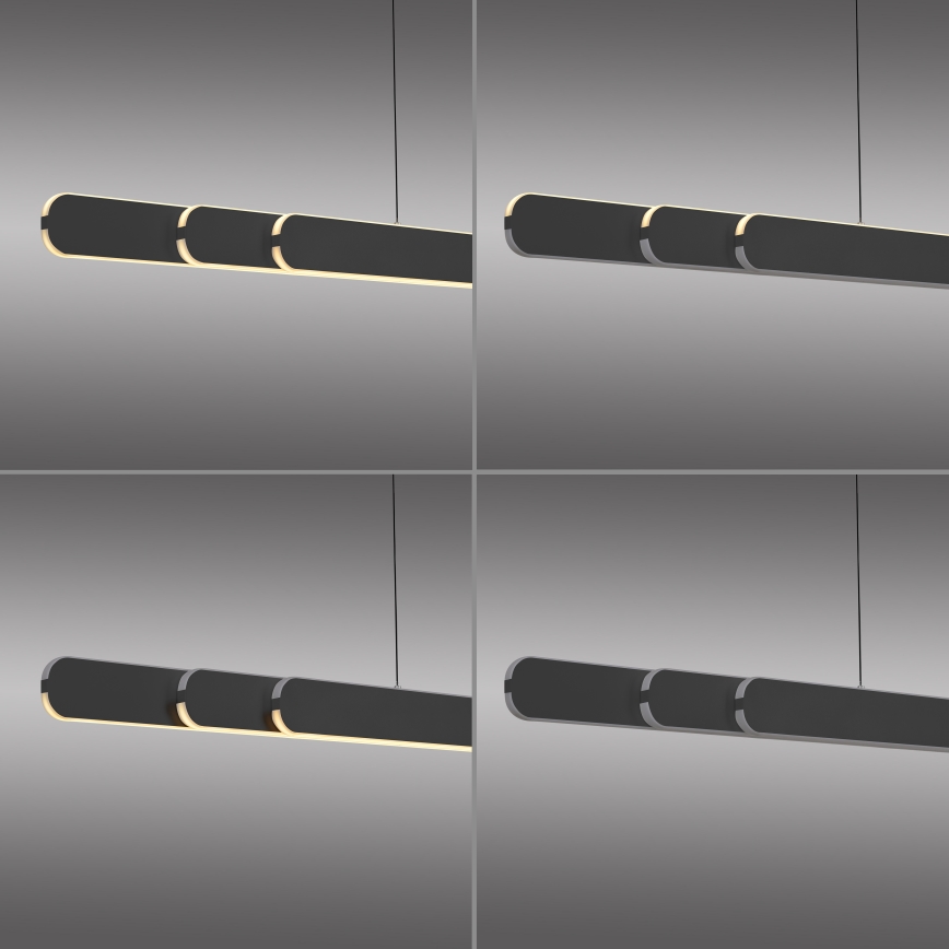 Schöner Wohnen 12577-18 - Dimbare LED-hanglamp met kabel ADRIANA ROUND 2xLED/24W/230V 2700/3000/3500/4000/5000K zwart