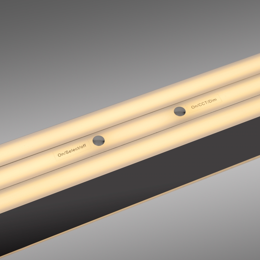 Schöner Wohnen 12577-18 - Dimbare LED-hanglamp met kabel ADRIANA ROUND 2xLED/24W/230V 2700/3000/3500/4000/5000K zwart