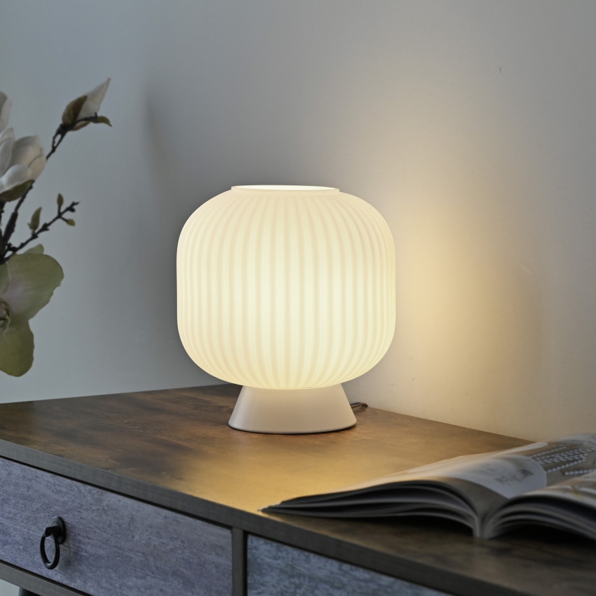 Schöner Wohnen 13573-16 - Lampe de table NAMI 1xE27/25W/230V blanche