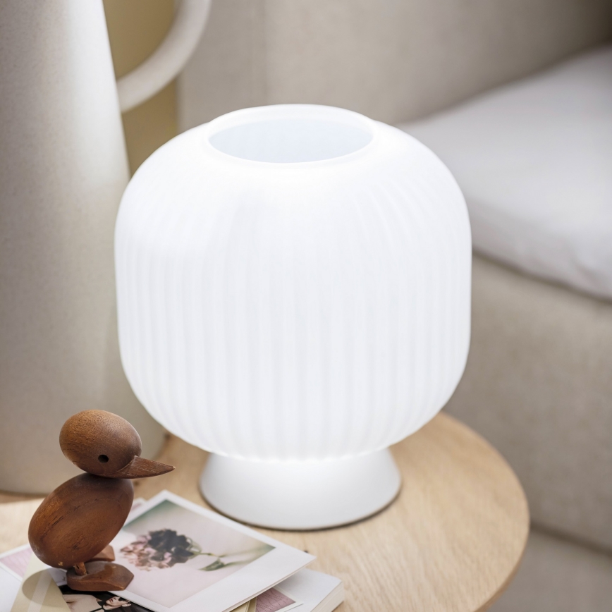 Schöner Wohnen 13573-16 - Lampe de table NAMI 1xE27/25W/230V blanche