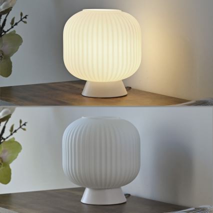 Schöner Wohnen 13573-16 - Lampe de table NAMI 1xE27/25W/230V blanche