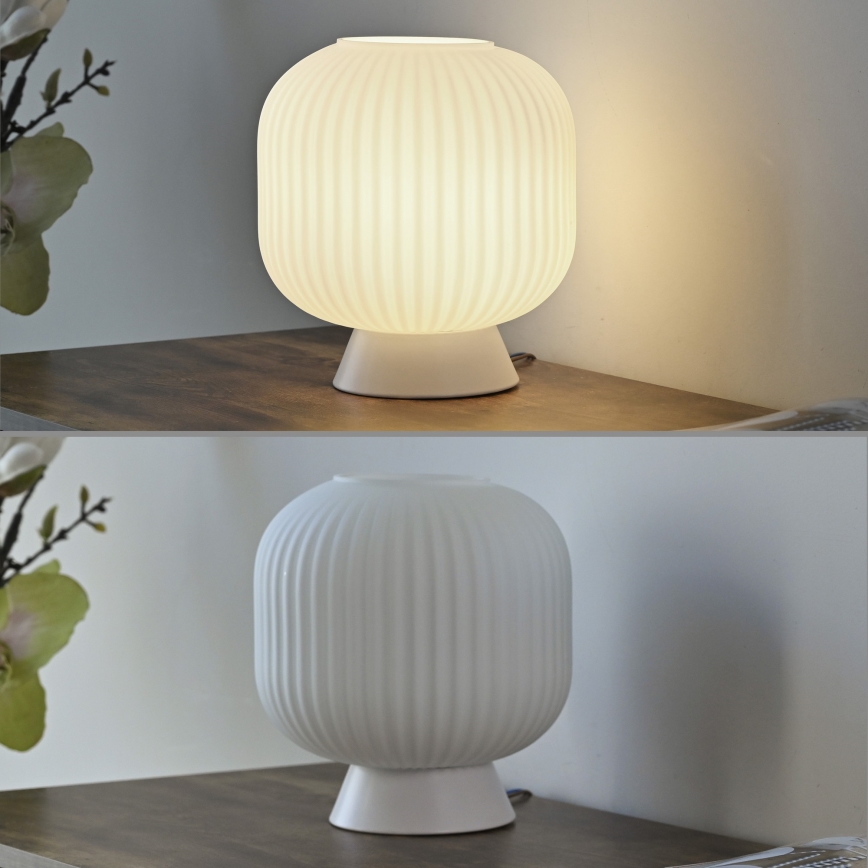 Schöner Wohnen 13573-16 - Lampe de table NAMI 1xE27/25W/230V blanche