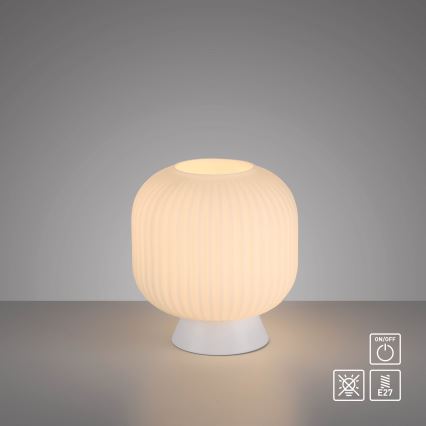 Schöner Wohnen 13573-16 - Lampe de table NAMI 1xE27/25W/230V blanche