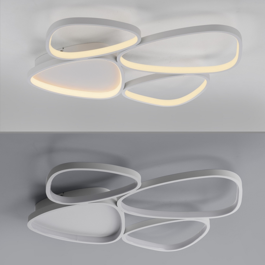 Schöner Wohnen 14038-16 - dimbare LED-plafondlamp PEBBLES LED/35,5W/230V wit