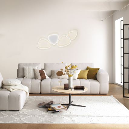 Schöner Wohnen 14039-16 - Plafonnier LED dimmable PEBBLES LED/35,5W/230V blanc