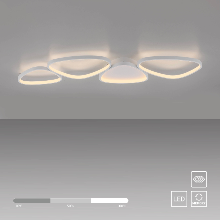 Schöner Wohnen 14039-16 - Plafonnier LED dimmable PEBBLES LED/35,5W/230V blanc