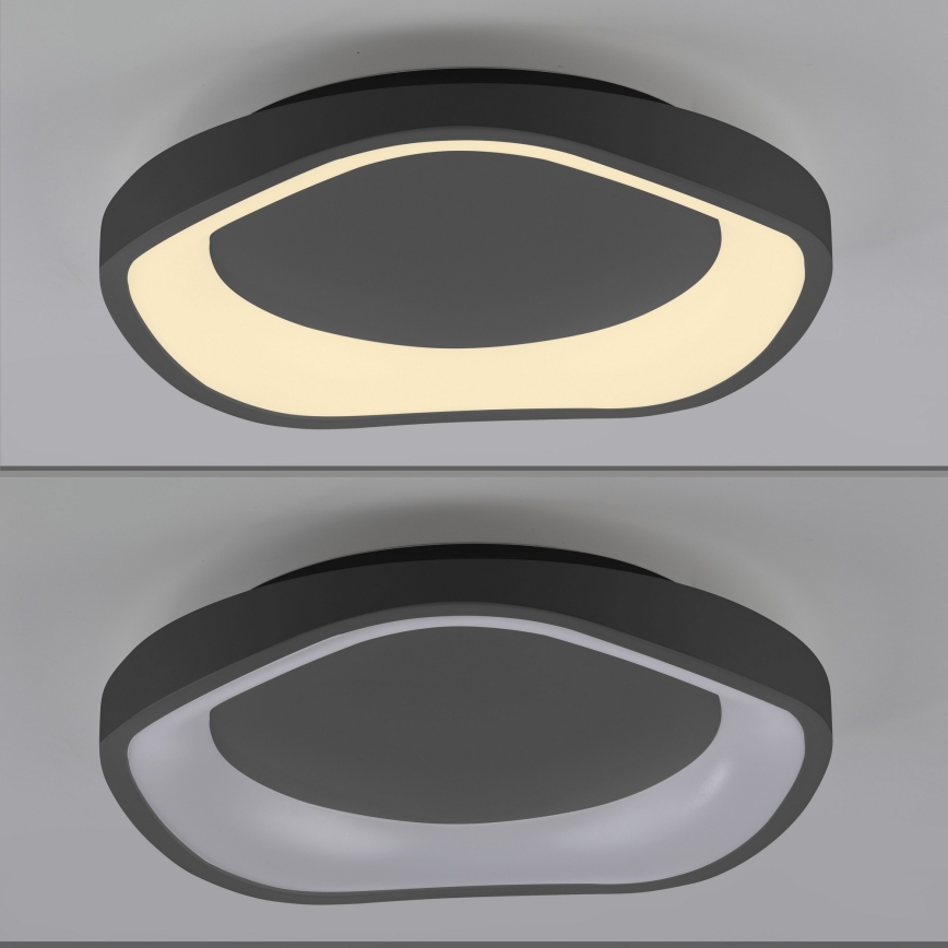 Schöner Wohnen 14233-18 - Dimbare LED-plafondlamp MONTA LED/21W/230V Ø 40 cm zwart