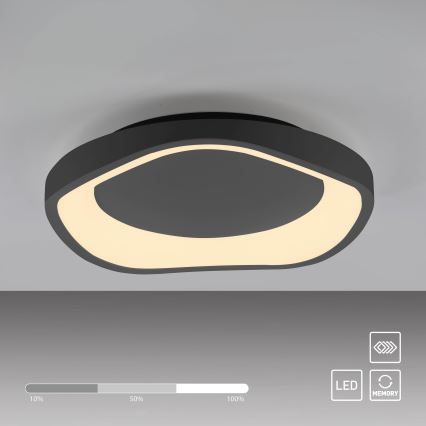 Schöner Wohnen 14233-18 - Plafonnier LED dimmable MONTA LED/21W/230V Ø 40 cm noir