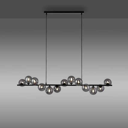 Schöner Wohnen 14504-18 - Suspension LED sur câbles DUBAI 13xG9/3W/230V noir/fumé