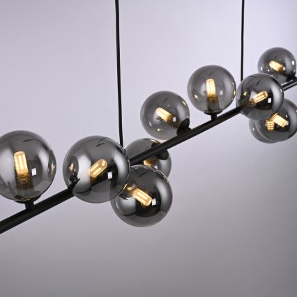 Schöner Wohnen 14504-18 - Suspension LED sur câbles DUBAI 13xG9/3W/230V noir/fumé