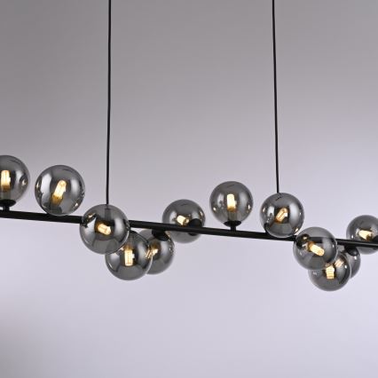 Schöner Wohnen 14504-18 - Suspension LED sur câbles DUBAI 13xG9/3W/230V noir/fumé