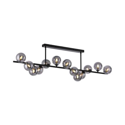 Schöner Wohnen 14505-18 - Lustre LED sur tige DUBAI 13xG9/3W/230V noir/fumé