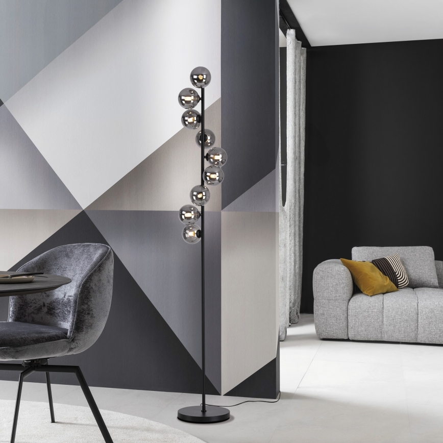 Schöner Wohnen 14506-18 - Lampadaire LED DUBAI 9xG9/3W/230V noir/fumé