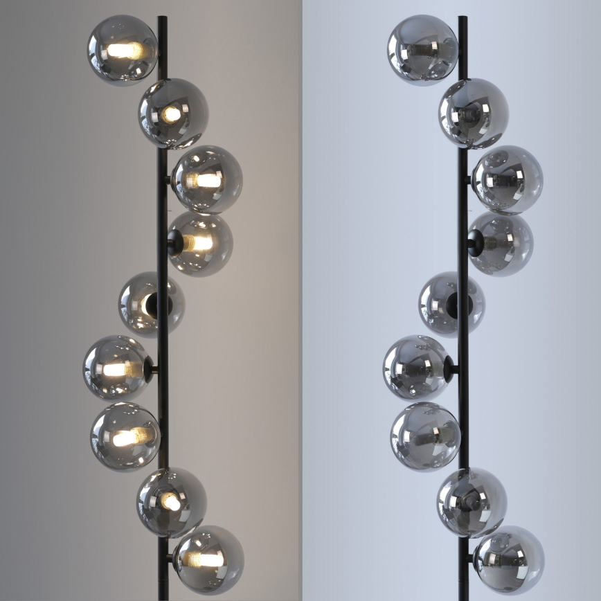 Schöner Wohnen 14506-18 - Lampadaire LED DUBAI 9xG9/3W/230V noir/fumé