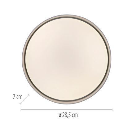 Schöner Wohnen 14593-16 - Dimbare LED-plafondlamp TAVOLI LED/10W/230V 2700-6500K Ø 28,5 cm wit + afstandsbediening